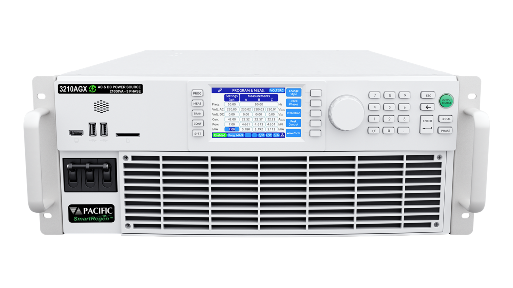 0_Regenerative AC DC Source - AGX Series Front Top View